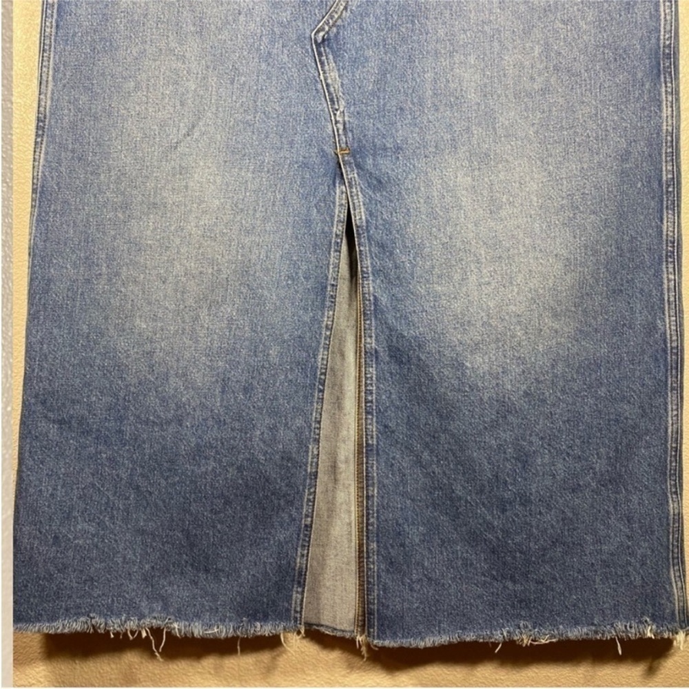 Madewell The Rilee Denim Enmore Wash Midi Skirt 33 / 16 - Picture 8 of 11